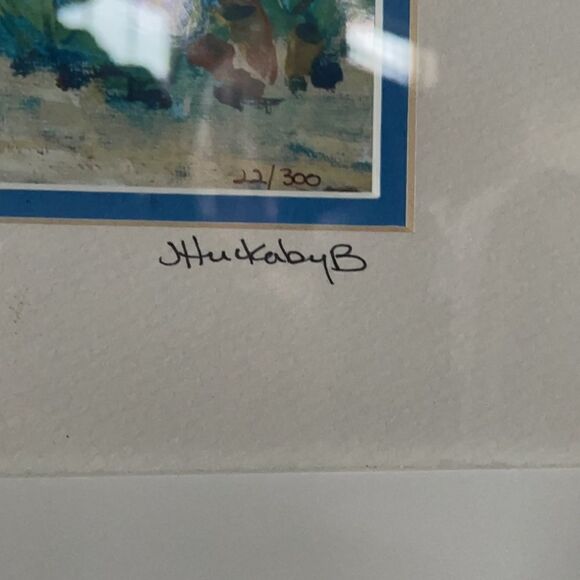 Watercolor Dolphin Print Framed and Matted (#22 of 300 Made) - Picture 9 of 16